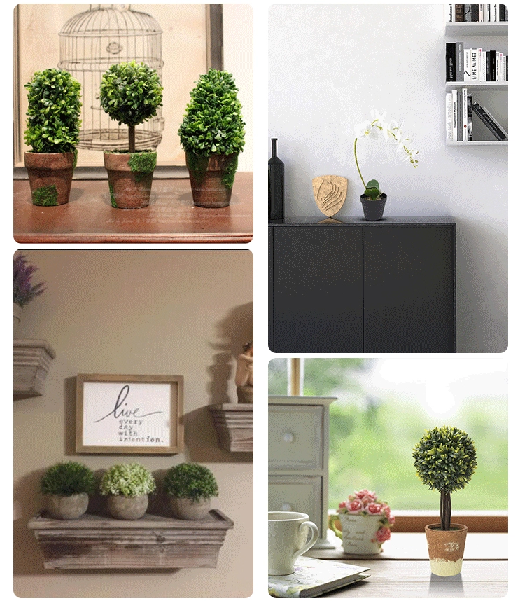 Venda a l'engròs de plantes fàbrica de test a l'engròs amb herba de pot de mini herba artificial