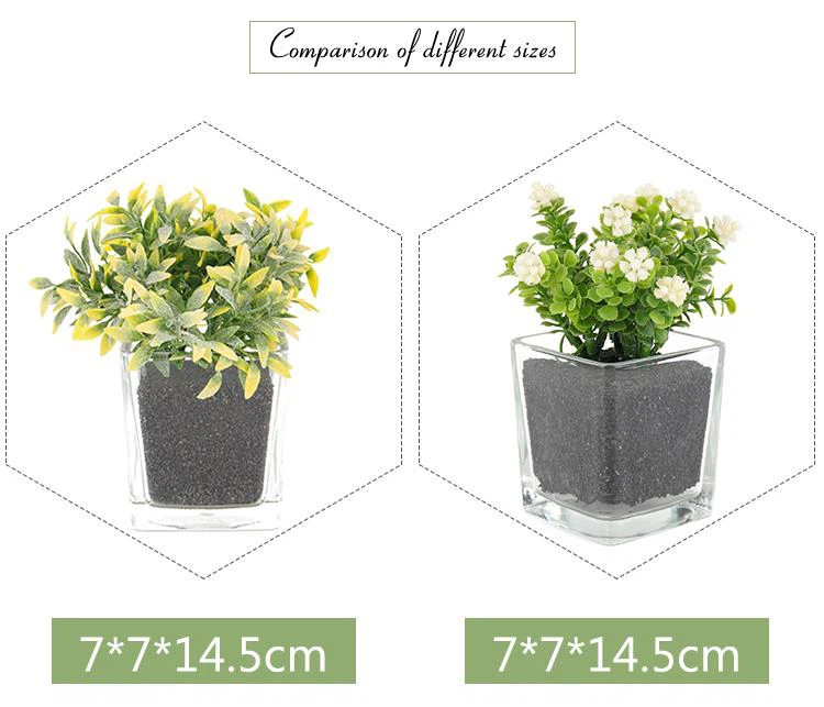 Decoració de les plantes de plantes verdes artificials de simulació de sensació de mà