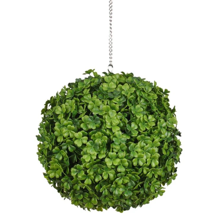 Plastic Greenery Grass Artificial Boxwood Topiary Ball