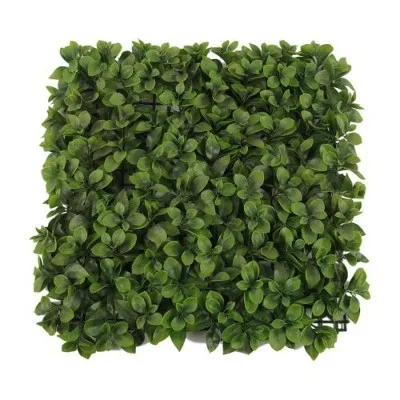 Paret de planta artificial a l'aire lliure de jardí vertical tanca verda arbustos