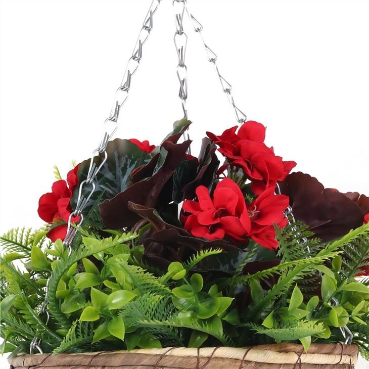 Artificial Grass Hanging Wall Baskets Flower