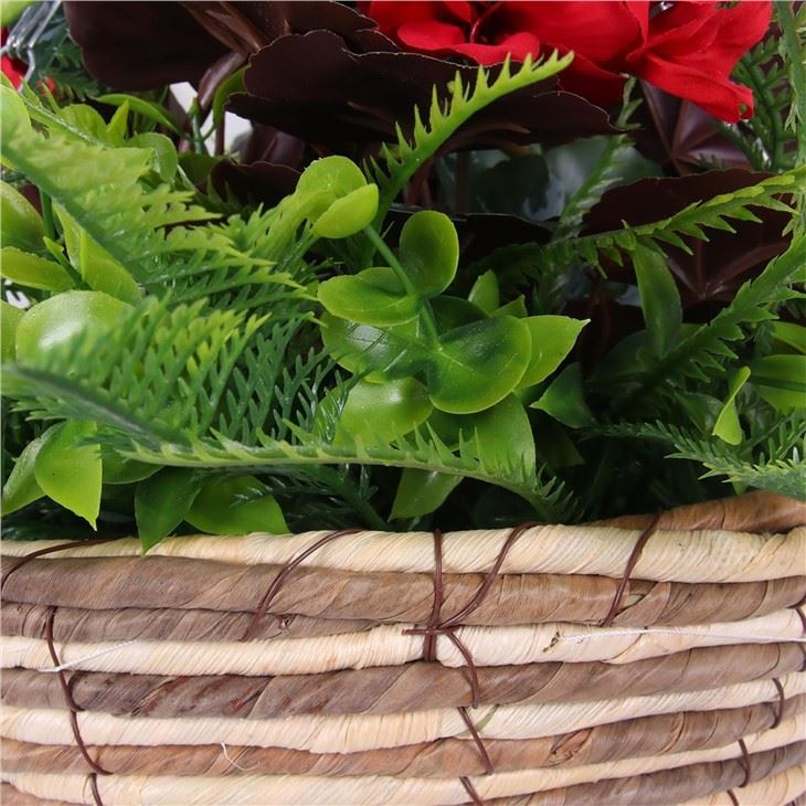 Artificial Grass Hanging Wall Baskets Flower
