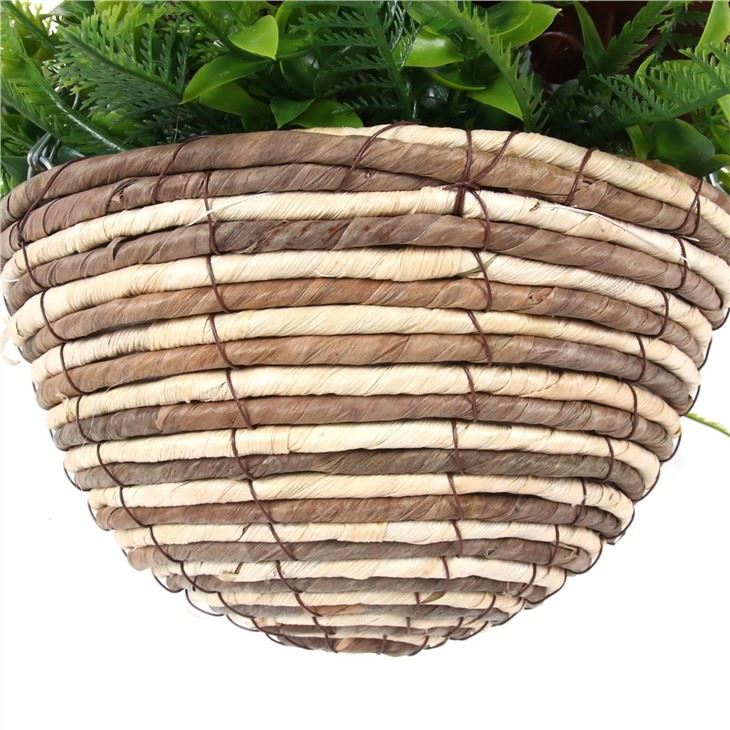 Artificial Grass Hanging Wall Baskets Flower
