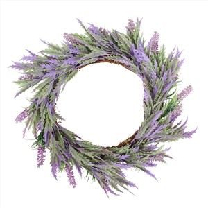 Corona artificial Flor de seda porpra