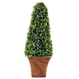 Plantes Artificials de Bonsai Verd Herba de Pot artificial