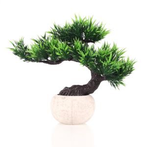Bonsai artificial de petites plantes en pot