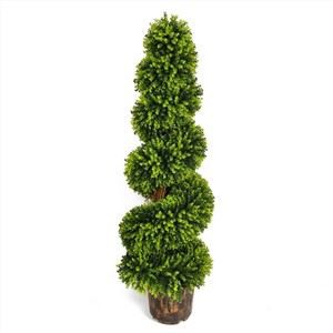 Gran decoració d'arbre en espiral de boix artificial