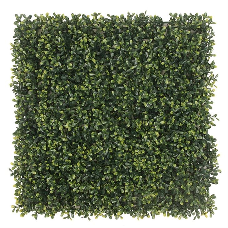Artificial Boxwood Panel With Flowers