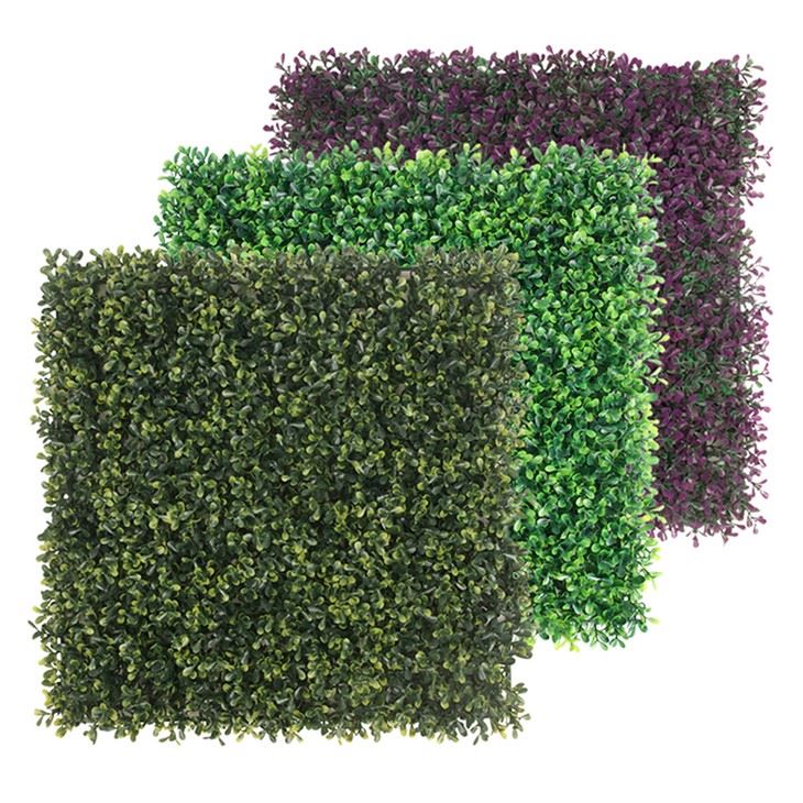 Artificial Boxwood Panel With Flowers
