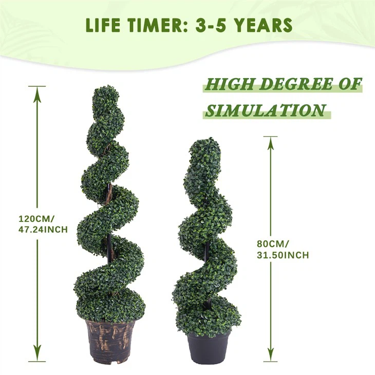 Artificial Potted Topiary Trees For Outdoor Indoor Decoration