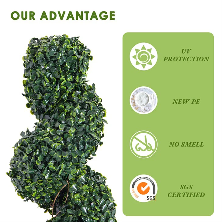 Artificial Potted Topiary Trees For Outdoor Indoor Decoration